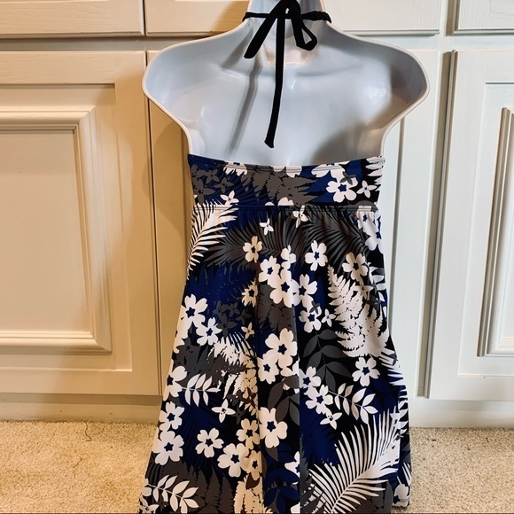 Tropical Escape Blue Floral Tankini‎ Swimsuit 6 - Picture 11 of 13